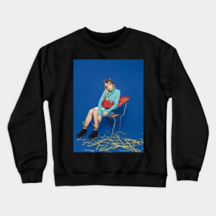 Angèle blue Crewneck Sweatshirt